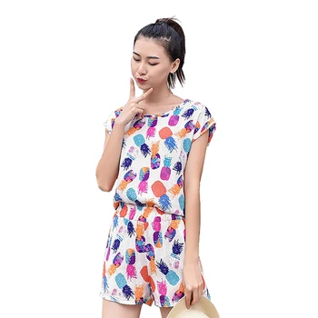 

Hot Summer Clothes Sets Casual Sports Suits Cotton Short-sleeved T-shirt and Shorts Two-piece Women Clothing Outfits T8