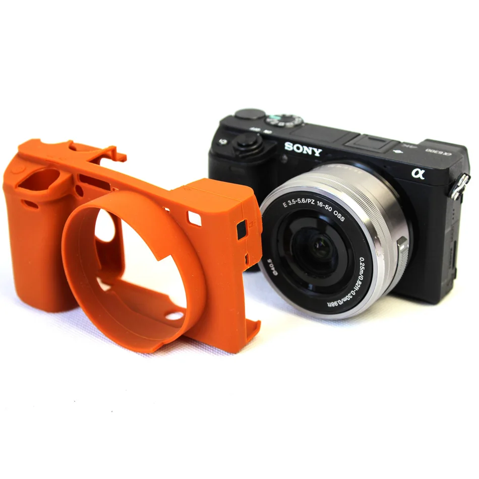 Мягкий силиконовый резиновый защитный корпус для камеры, чехол для SONY Alpha A6300, ILCE-6300, кожаная сумка для камеры, сумка для объектива из неопрена