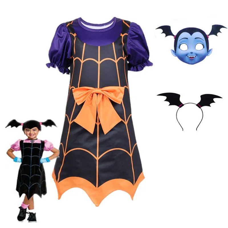 

2019 Baby Girls Dress Vampirina Ladybug Vestidos Christmas Princess Costume for Kids Clothes Children Halloween Cosplay Dresses