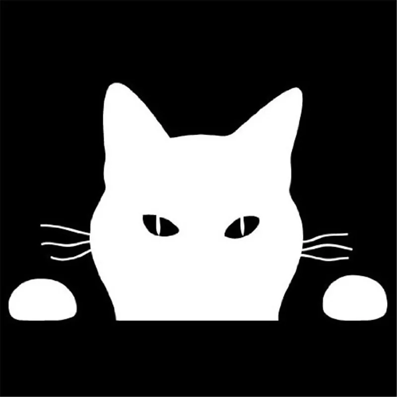 Кошка "скоро Автомобильная переводная наклейка для окна 7" Белая виниловая наклейка на окно стикер для ноутбука Ipad окно настенный Автомобиль Грузовик Мотоцикл