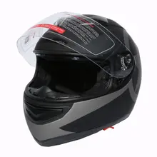 New Dot Star Matte Black Dual Visor Full Face Adult Motorcycle Helmet+Sun Shield S-XXL