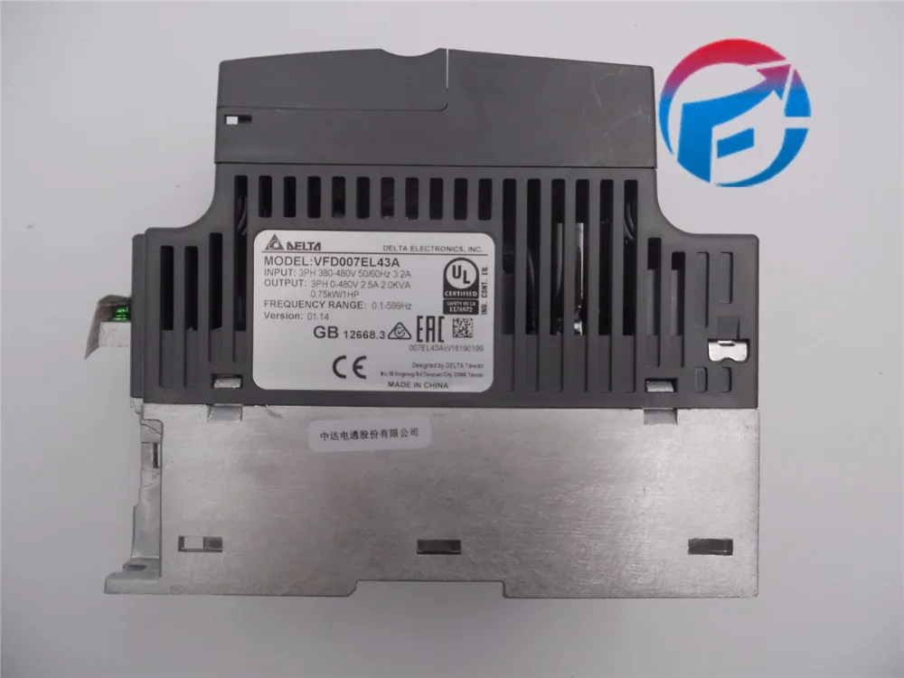 Дельта Инвертор VFD привод VFD007EL43A 3 фазы 380 в 0 75 кВт 1HP 1 ~ 600 водяной насос Гц &