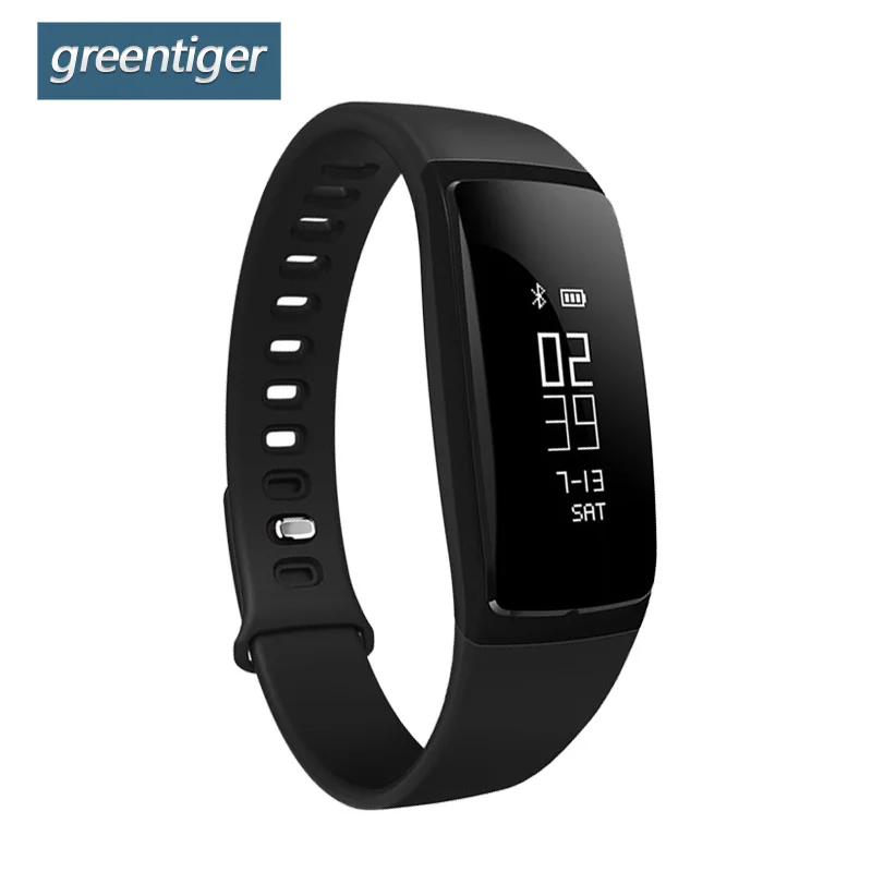 

Greentiger V07 Smart Wristband Blood Pedometer Pressure Heart Rate Monitor Smart Bracelet Band Bluetooth Fitness For Android IOS