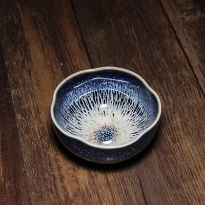 

The tea cup Yixing 130cc genuine manual kiln glaze bowl built Kung Fu Tea