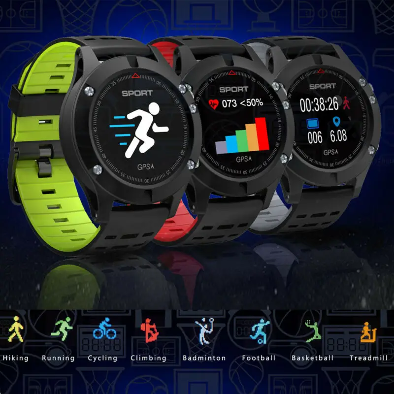 

NO.1 F5 Heart Rate Monitor Smart Watch GPS IP67 Waterproof Sport Wristwatch