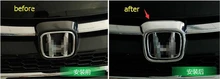 For Honda CRV CR V 2015 2016 ABS Front Grill Emblem Cover Trim 1 pcs auto