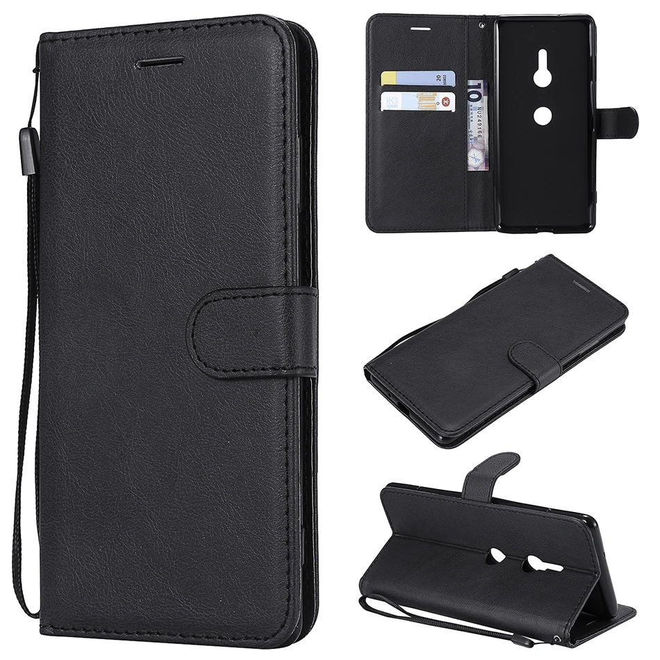 pouch phone Leather Flip Wallet Case For Sony Xperia 10 iii 5 1 II XA2 XA1 XA Ultra XZ3 XZ2 Premium XZ1 Compact XZ E5 E6 L1 L2 L3 L4 Cover pouch mobile