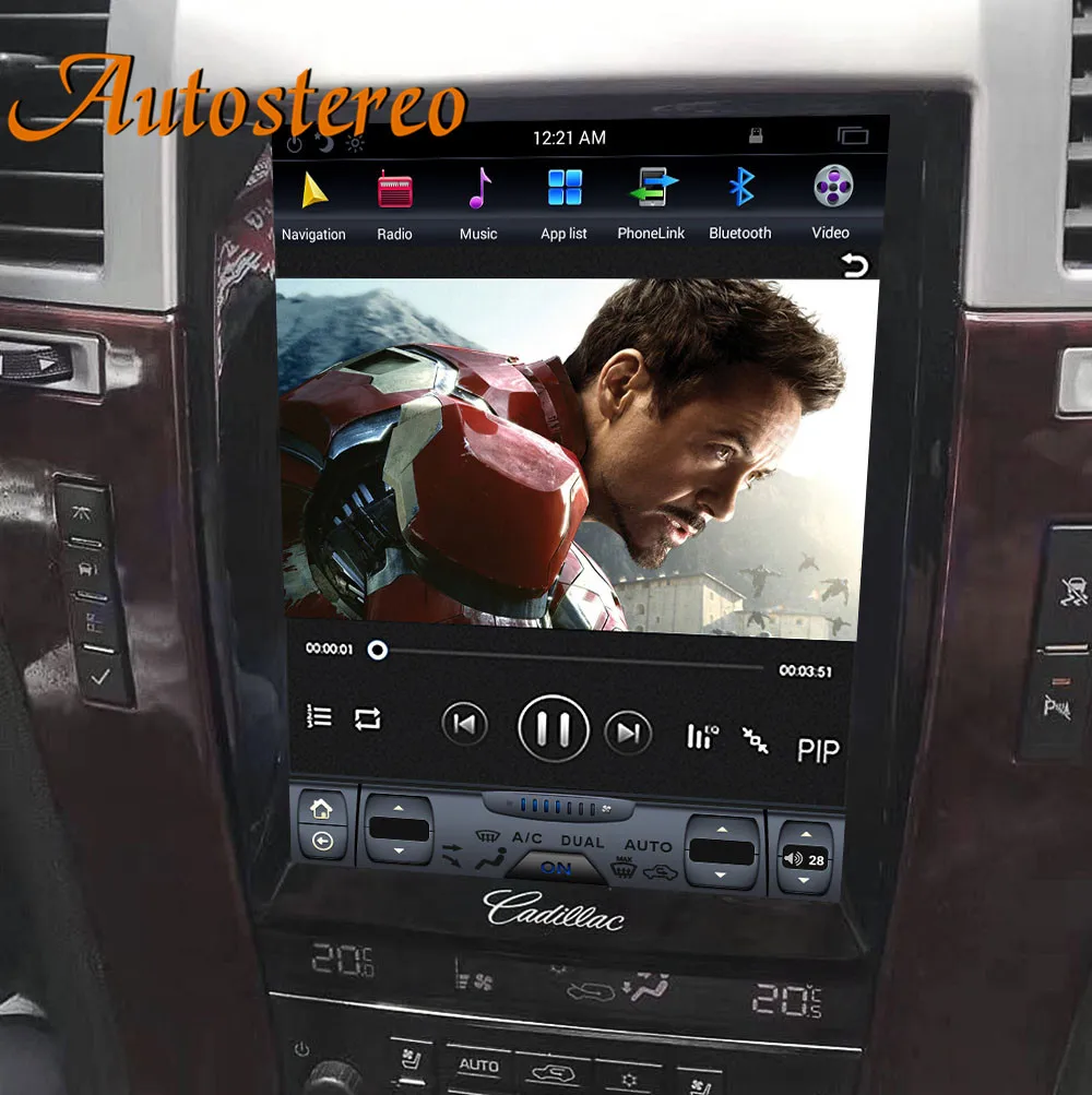 Sale Tesla style Car GPS Navigation autostereo For Cadillac Escalade head unit auto stereo multimedia player radio tape recorder IPS 2