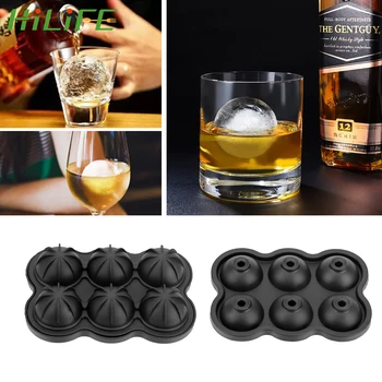

HILIFE 6 Molds Ice Ball Mold Ice Cube Ball Silicone for Soda Whiskey Kitchen Tool Ice Ball Maker Large Size
