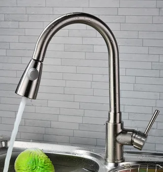 

New Arrival Pull out Kitchen faucet Sink mixer Faucet Pull Out Dual Sprayer Nozzle Water Taps