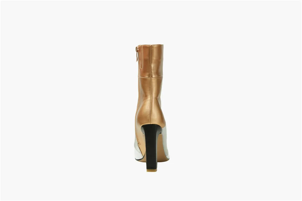 12cm high heels women boots luxury leather shoes 40