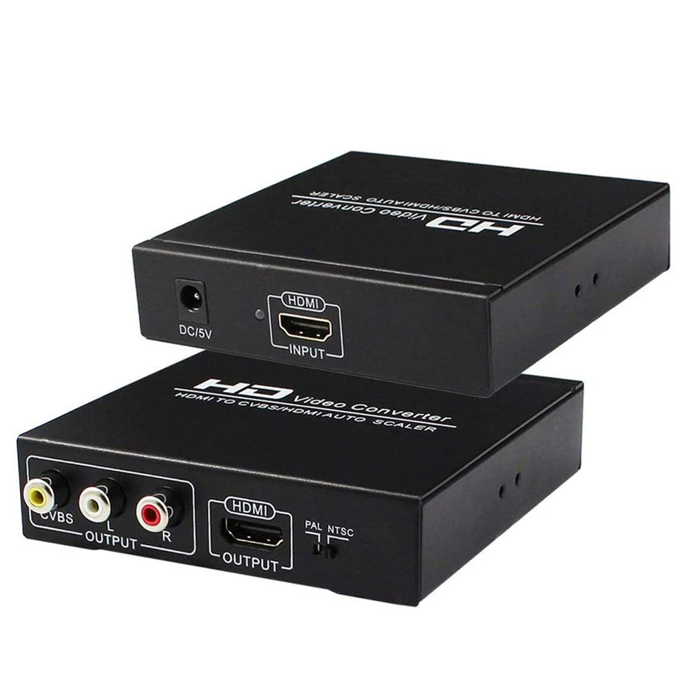 Видео конвертер HDMI в CVBS/HDMI авто скалер нет необходимости программного