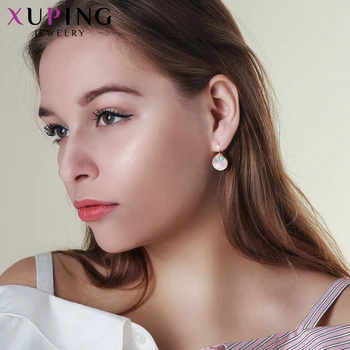 

Xuping Jewelry Vintage Design Hoops Earrings Crystals from Swarovski Patry Gifts for Women Girls M86-20454