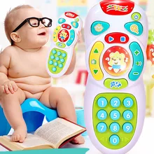 Детские музыкальные игрушки мобильный телефон телевизор пульт дистанционного управления электрические игрушки устройство для раннего обучения образовательный музыкальный телефон для детей подарок