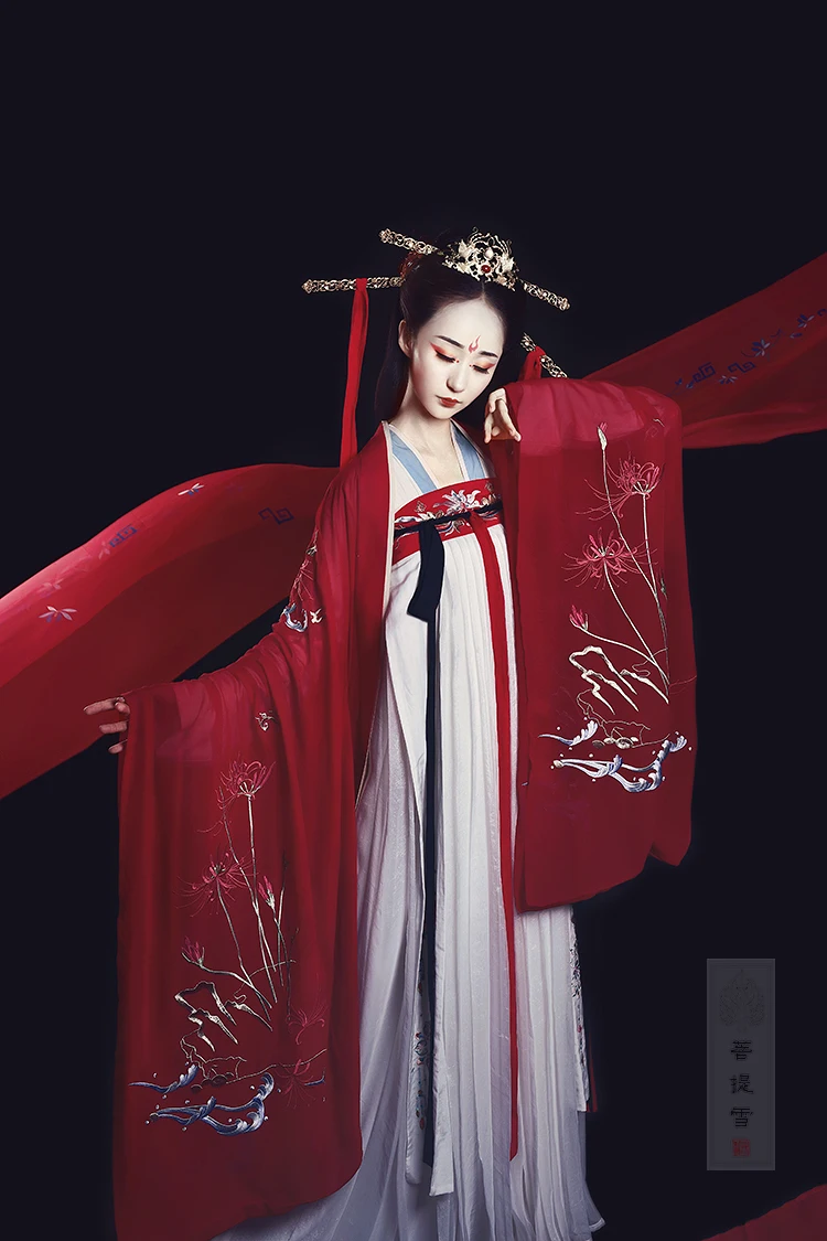 Женское китайское платье hanfu, китайский древний костюм, традиционное женское платье hanfu, современный костюм для девушек, костюм с вышивкой - Цвет: set