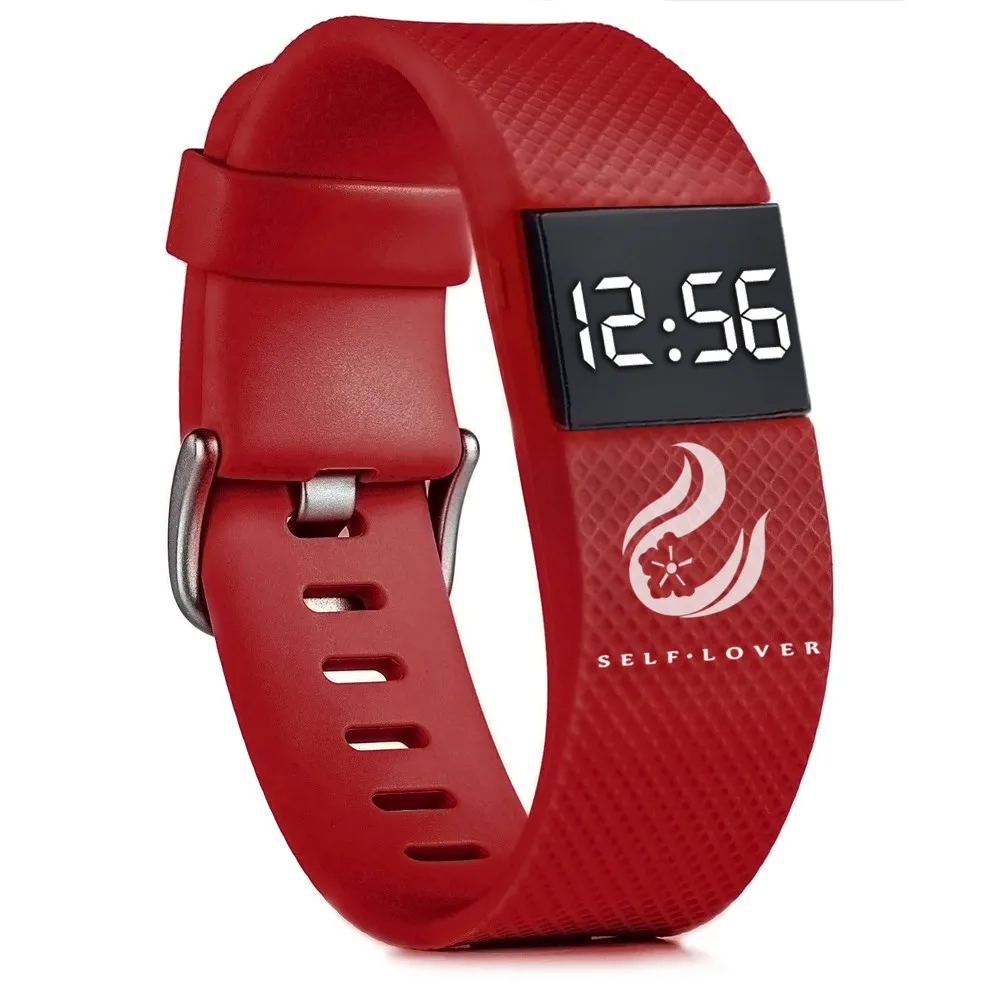 Модные цифровые светодиодный спортивные часы унисекс силиконовый ремешок наручные часы для мужчин женщин мужчин writstwatch часы# XTN - Цвет: Red