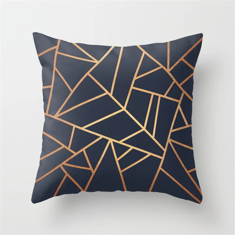 Deep Color Geometric Cushion Cover Blue And Black Printed Pillow Covers Decorative Pillowcases Cushions Home Decoration Maison Deep Color Geometric Cushion Cover Blue And Black Printed Pillow Covers Decorative Pillowcases Cushions Home Decoration Maison