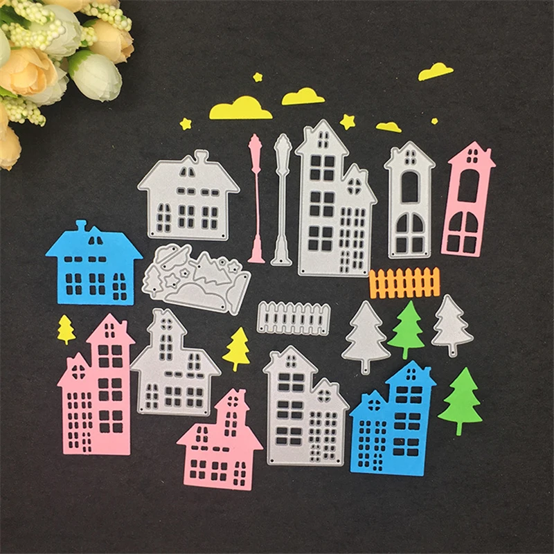 

InLoveArts House Tree Metal Cutting Dies for Scrapbooking New 2019 Album Embossing Paper Crafts Stencil Die Cuts for Card Making