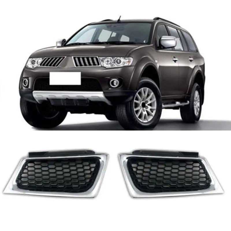 ABS Пластик автомобиля спереди соты гриль Установите для Mitsubishi Pajero Sport 2009-2015 |