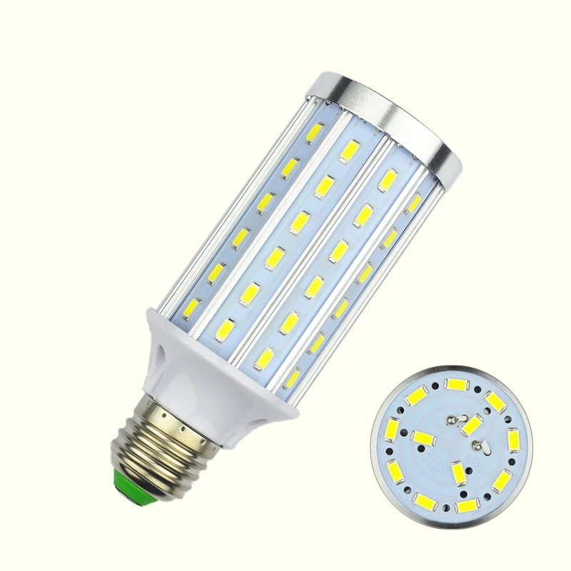 100 шт. Новый E27 светодио дный 72 S 5730 SMD 15 Вт Алюминий мозоли B22 лампа E26 лампы AC 85 265 В