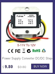 Водонепроницаемый 6 в 12 В преобразователь питания DC/DC повышающий 6 в/8 В/10 В до 12V5A модуль управления автомобиля 12 в преобразователь для автомобиля