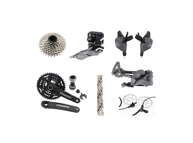Cheap Bike Groupset  9-speed 27 -speed  mtb group set Upgrade Mountain Bike  Group SET bicycle parts 9pcs