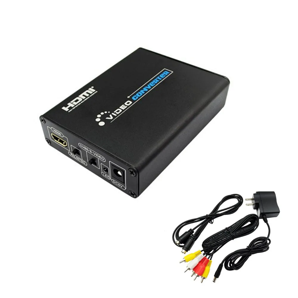 Deesxz HD HDMI К AV S-Video CVBS видео конвертер HDMI к SVIDEO + S-Video Switcher адаптер 3RCA PAL/NTSC Переключатель для ТВ PC DVD