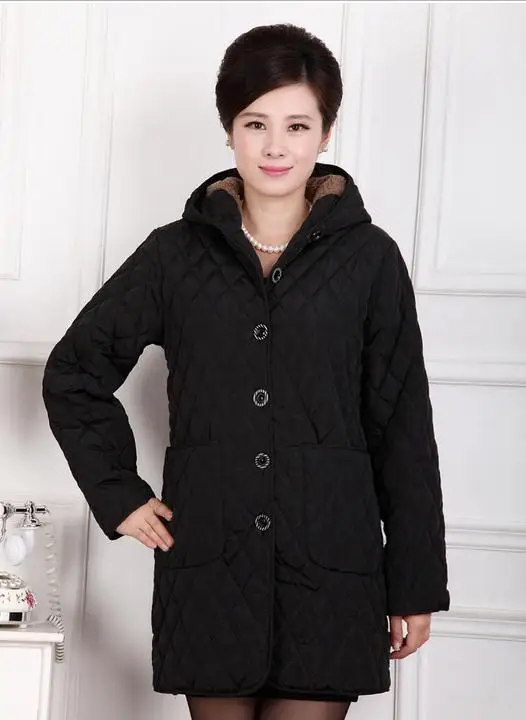 

Coats New High Quality Warm Women Winter Jacket Solid Color Coat Fashion Long Slim Wadded Thick Parka Female 426