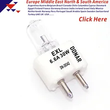 DONAR DN-39342 6.6A 30 Вт/EXL 64322 JF6.6A30W02/B 6.6A30W галогенная лампа airfield airpot подиумная лампа