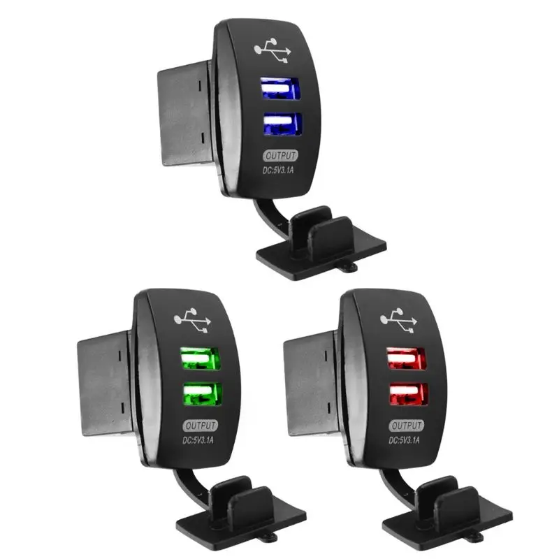 

Car Charger Cigarette Lighter Socket Splitter Power Adapter Outlet 12V Dual USB