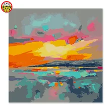 Декоративная картина маслом абстрактное небо на холсте diy картина маслом по номерам пейзаж
