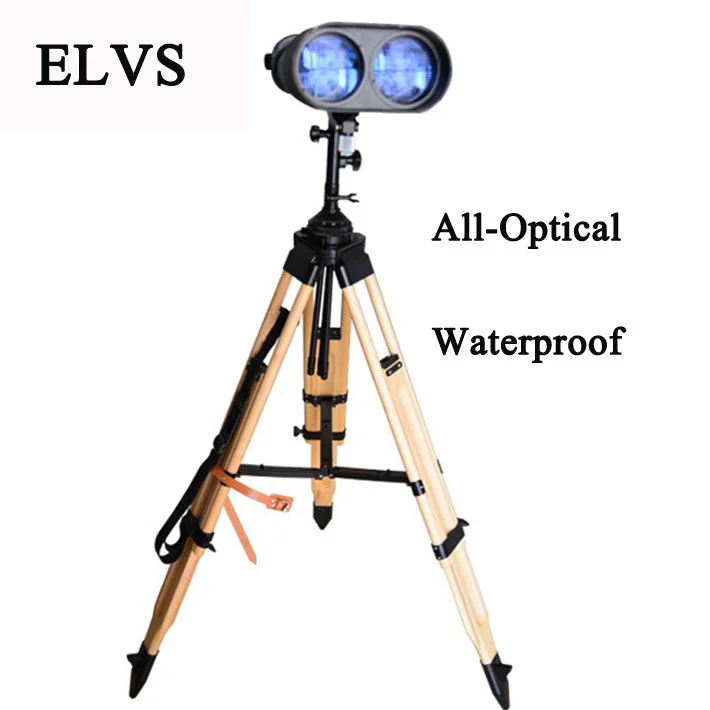 waterproof giant binoculars post telescope all-optical binoculars 25X & 40X Astronomical telescope with wooden tripod for view