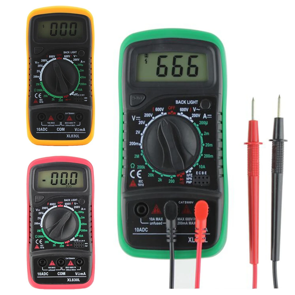 xl830l Mini Digital multimeter Voltmeter Ammeter Multimeter AC DC volt