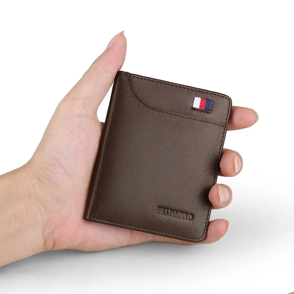 Men/'s Brown Bi fold Leather Wallet Card Holder Wallets for Men Christmas Gift
