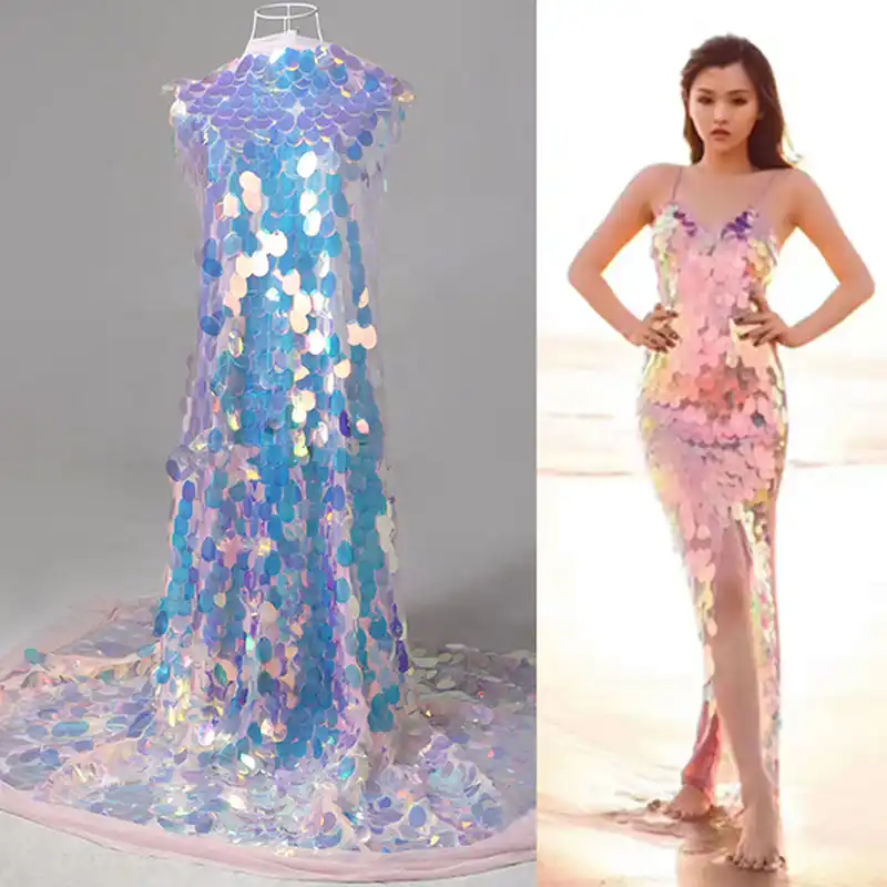 fish scale sequin dress