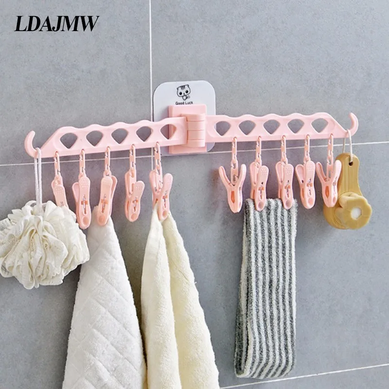 Household Multi function Hanger Plastic Multi column Windproof