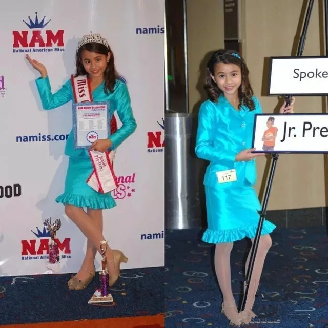 

2019 New Design Two Pieces Girls Pageant Suits Interview Skirts Suits Custom Made Free Shipping Plus Size Short Gowns