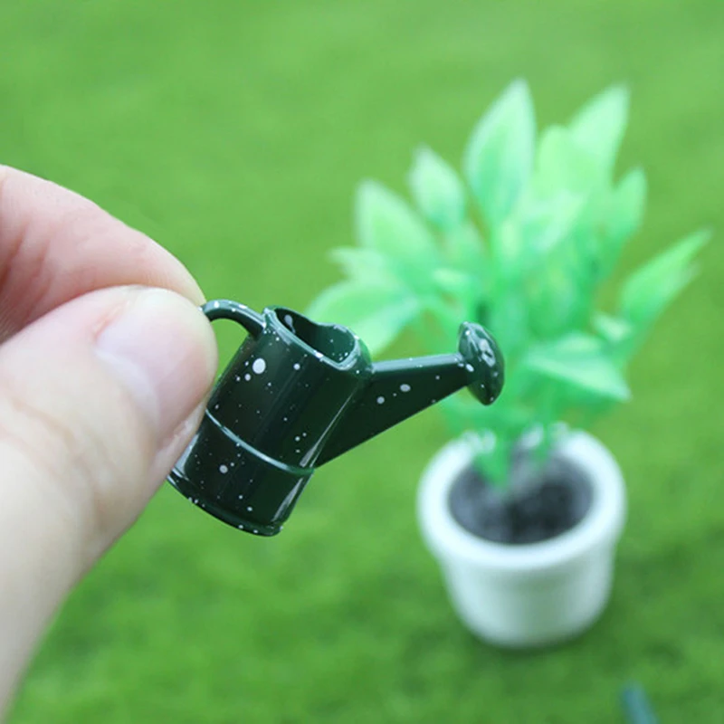 

1/12 Mini Metal Watering Can Scissors Shovel Set Simulation Pruning Tool Toys for Doll House Decoration Dollhouse Accessories