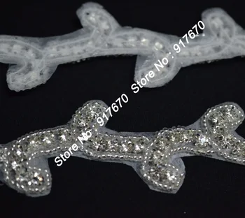 

New Arrival 10 yards / lot Crystal Bridal Dress Sash Charming Applique DIY Fashion Jewelry/Garment Accessories