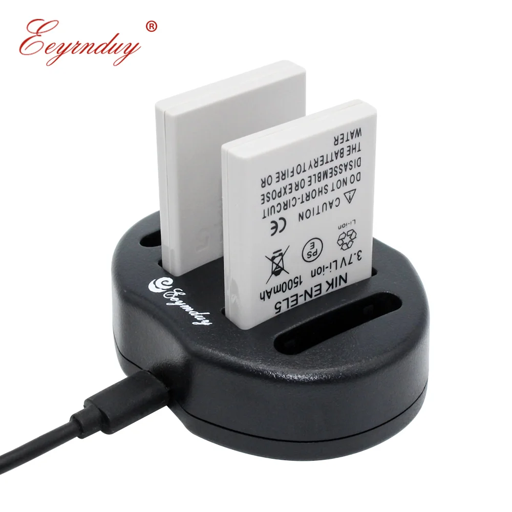 

2pcs EN-EL5 for Nikon CoolPix P3 P4 P80 P90 P100 P520 P6000 P900 DSLR Camera battery EN EL5 + Dual USB Charger