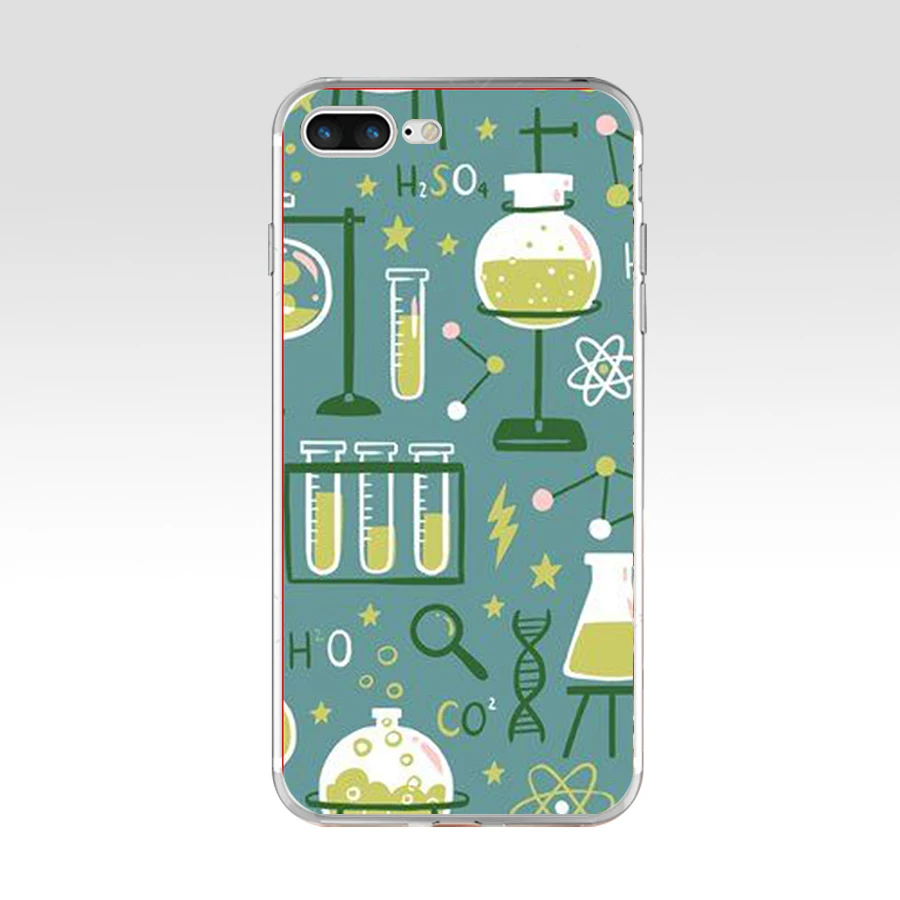 245H Биология и химия Мягкий ТПУ силиконовый чехол для Apple iPhone 6 6s 7 8 plus чехол