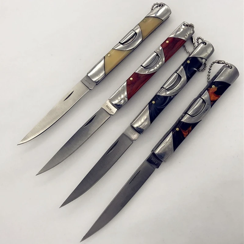 Дешево 58HRC EDC фиксированным лезвием Ножи 440C Лезвие Тактический карманный Выживание ножа кемпинга инструменты Охота для шашлыков никогда не увядае...
