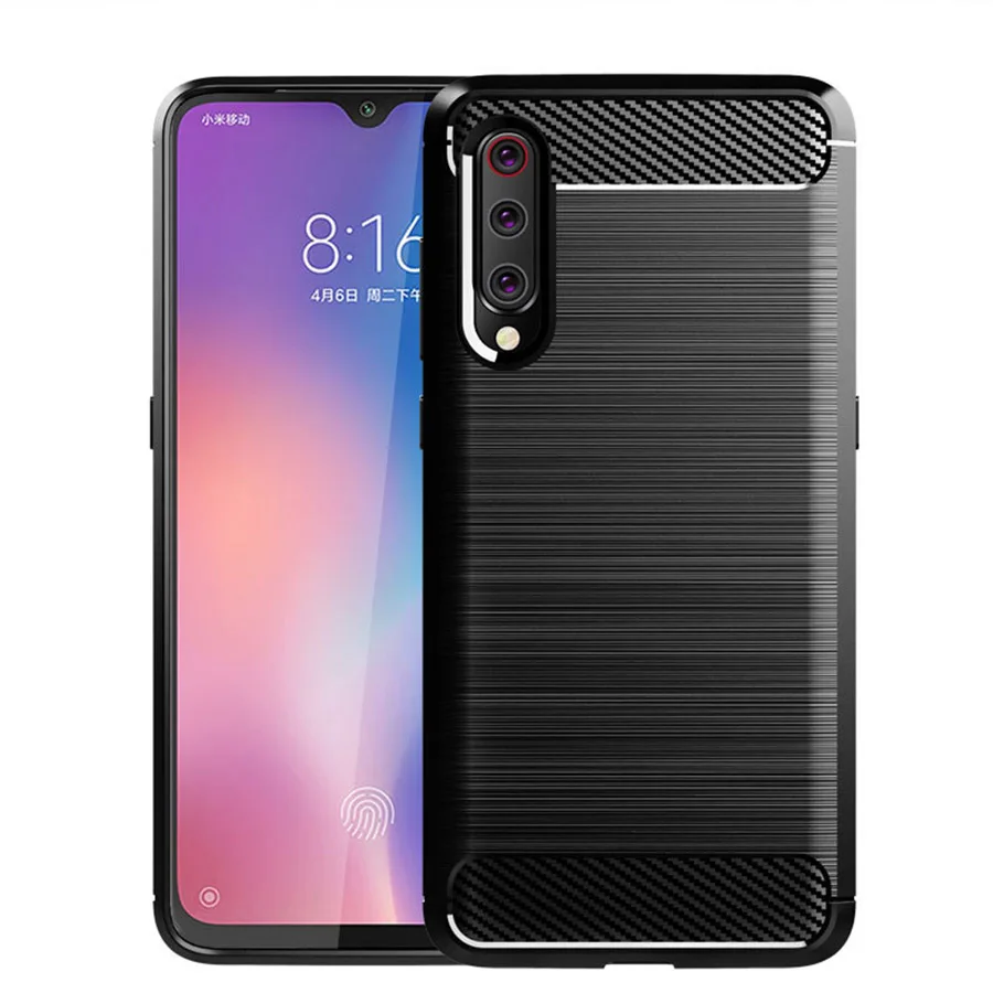 Чехол для Xiaomi Mi 9 SE 9T чехол Redmi Note 7 7A противоударный из углеродного волокна ТПУ