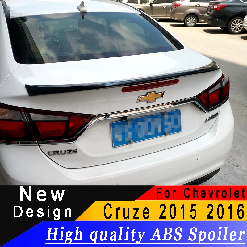 For Chevrolet Cruze 2015 2016 spoiler High quality ABS material primer ...