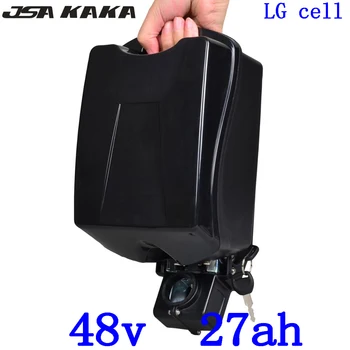شراء48V بطارية ليثيوم 48V 27AH دراجة كهربائية بطارية 500W 750W 1000W 48V 20AH 24AH 27AH 30AH بطارية سكوتر كهربائي استخدام LG الخليوي