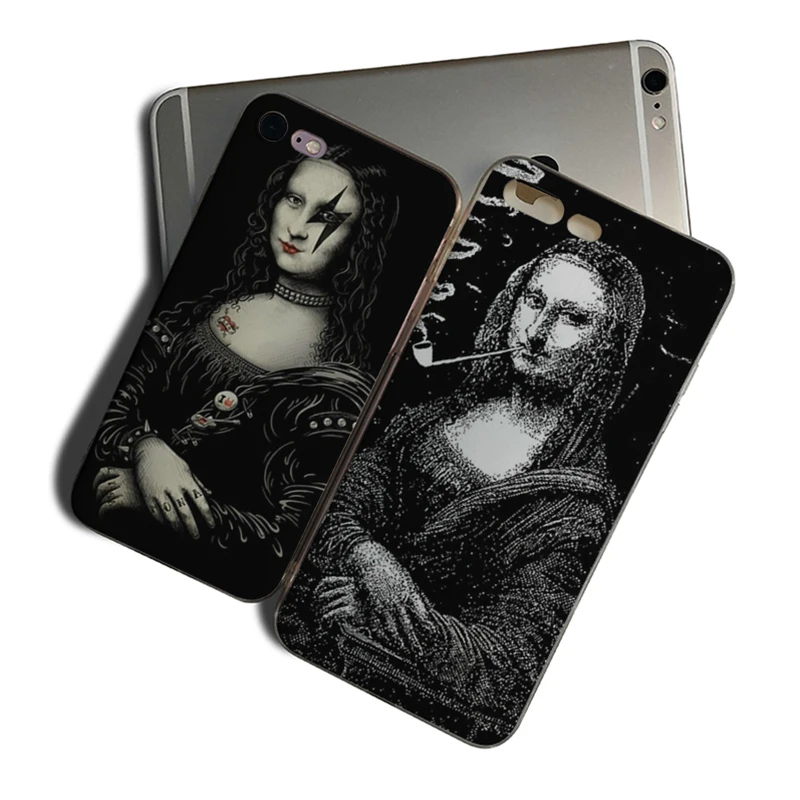 

IMIDO Mona Lisa Art David lines Case Soft Silicone Phone Case For Iphone 7 8 7PLUS 8PLUS X XS XR XSMAX SE 6 6S 6PLUS 6S PLUS