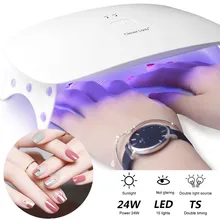 24 Вт Сушилка для ногтей Светодиодный УФ-лампа Micro USB Гель-лак отверждающая машина для домашнего использования Инструменты для дизайна ногтей для ламп#297992