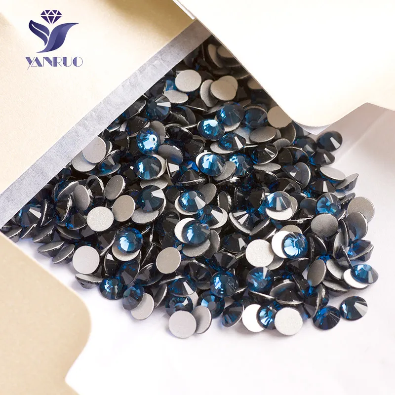 YANRUO 2058NoHF SS16-SS20 1440Pcs Montana Rhinestones Glass Crystal Non hotfix Painting Crystals For Craft | Дом и сад