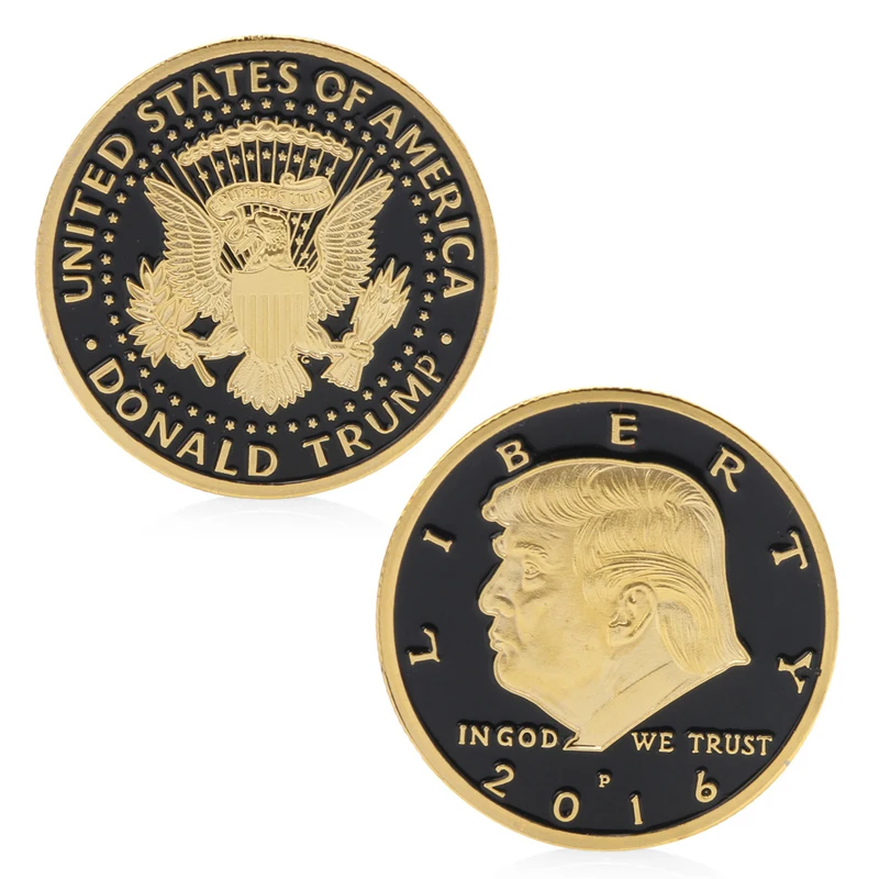 

Donald Trump Design Commemorative Coin Zinc Alloy Commemorative Coin Collection No-currency Coins Gift Black Friday