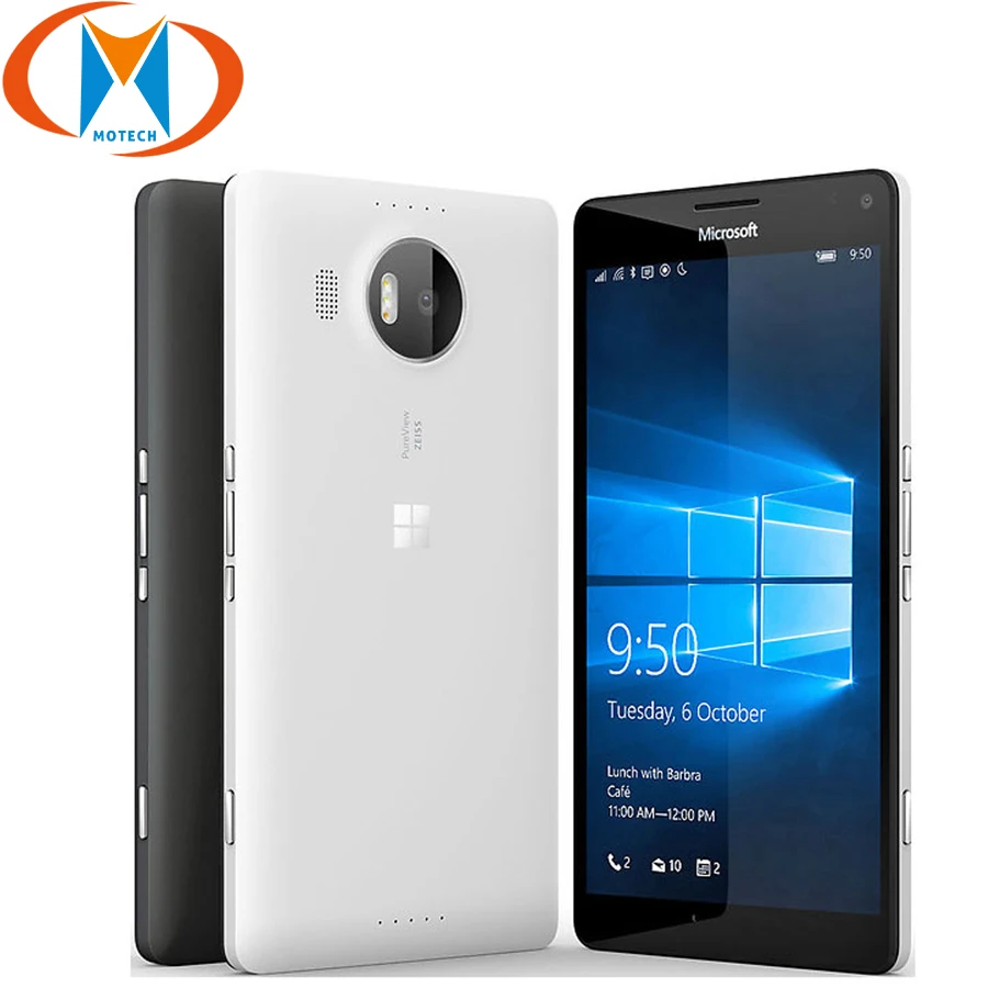 Оригинальный Новый ЕС Версия Nokia microsoft lumia 950 XL Rm-1085 одной сим 4 г мобильного телефона 5,7 "Octa Core 3 Гб 32 20MP смартфон